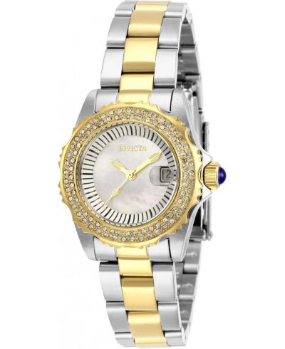 Женские часы Invicta 28443 Angel Quartz 3 Hand White Dial