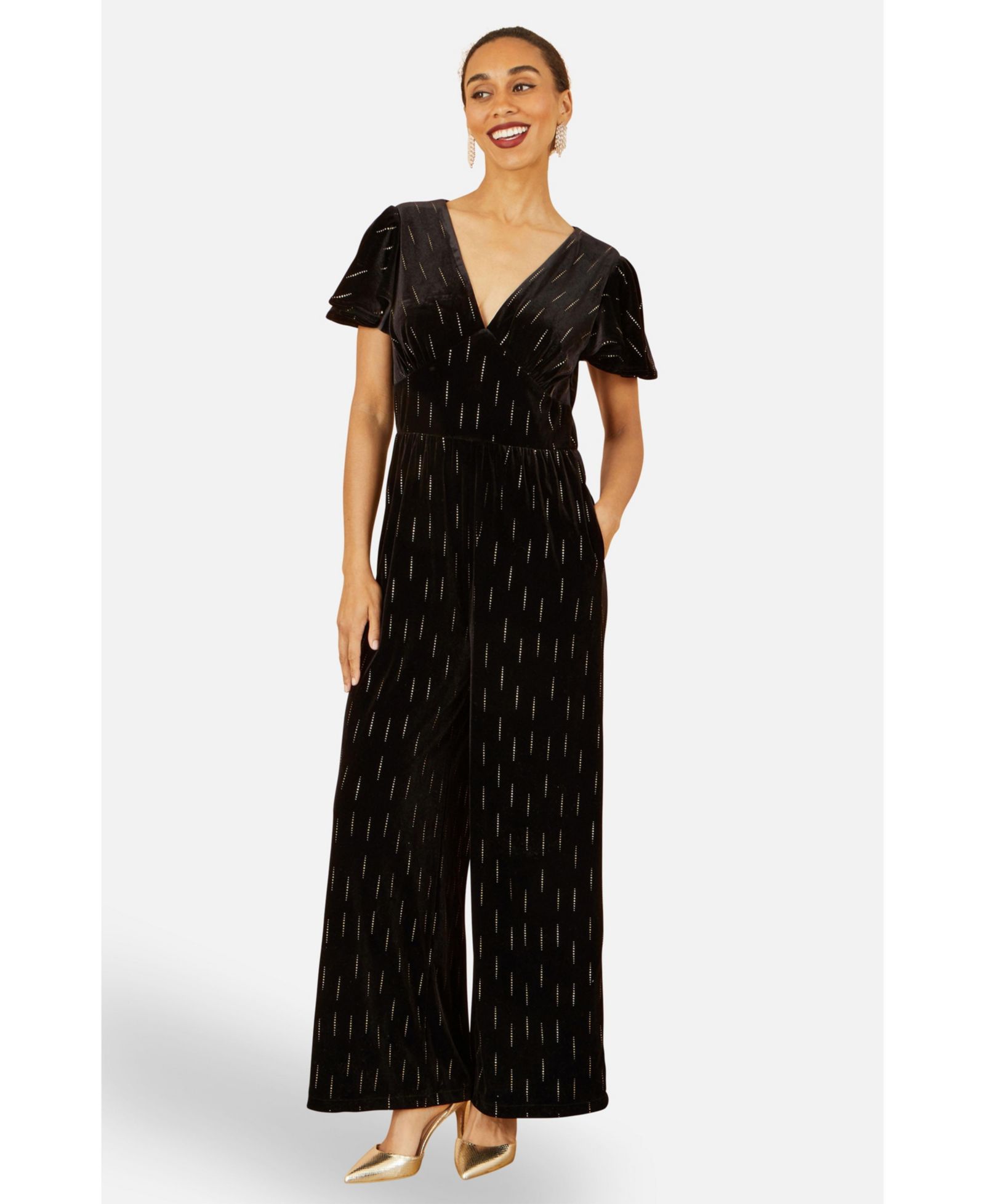 Женский комбинезон Yumi Foil Print Velvet