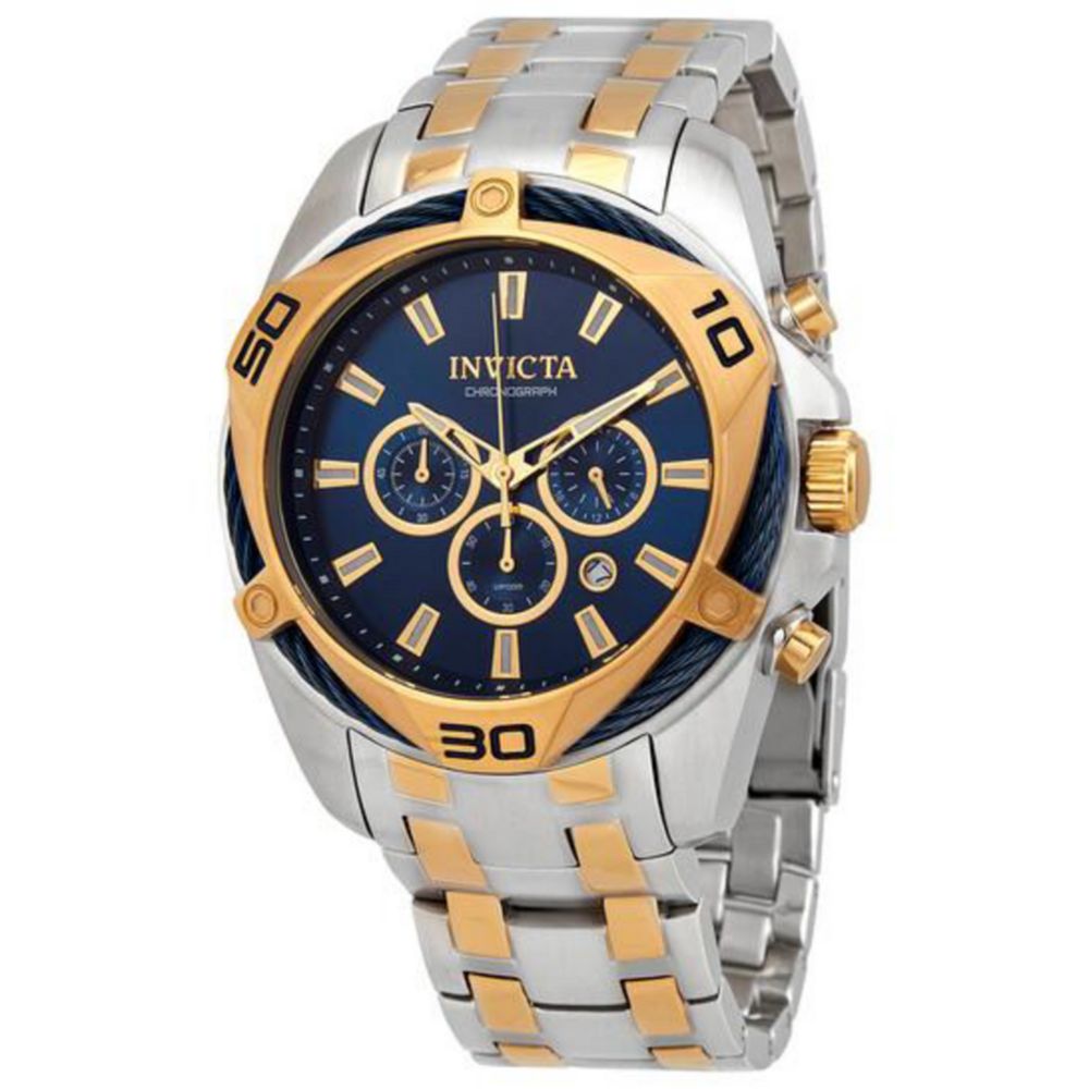 Invicta Men's 34125 Bolt Quartz Chronograph Blue Dial Watch