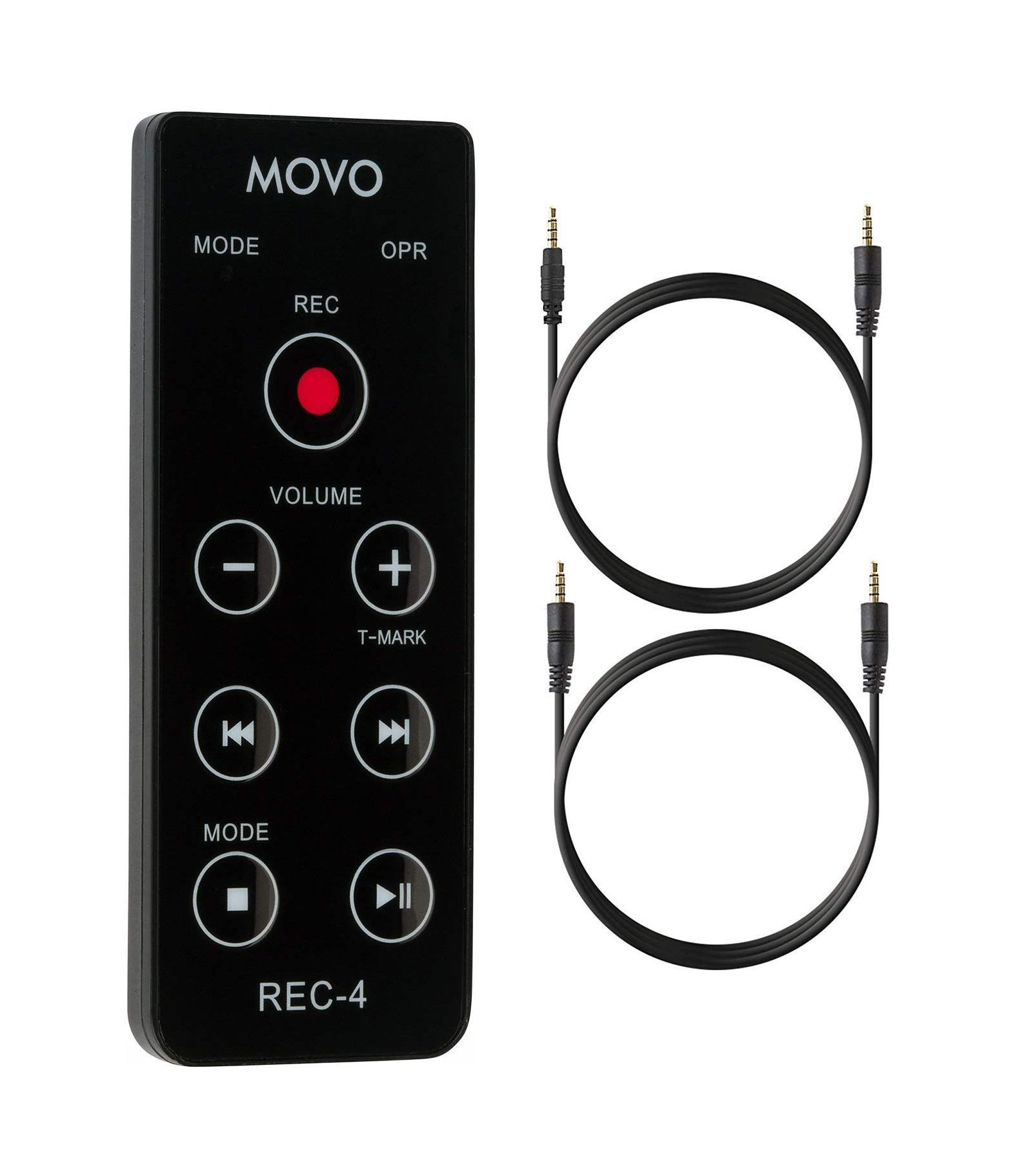 Проводной пульт дистанционного управления Movo REC-4 для портативных цифровых рекордеров Zoom H2n, H4n Pro, H5 и H6