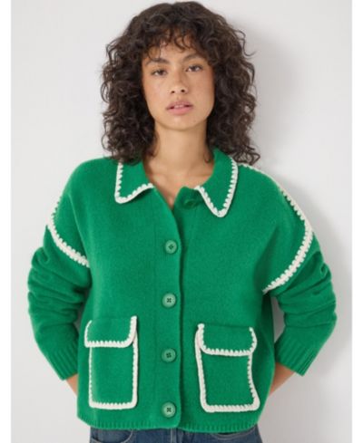Hush Женский жакет-рубашка wool blend whipstitch trim