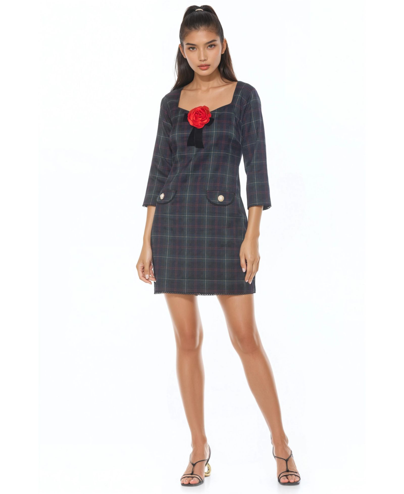 Alexia Admor Women's Dianys Plaid Dress