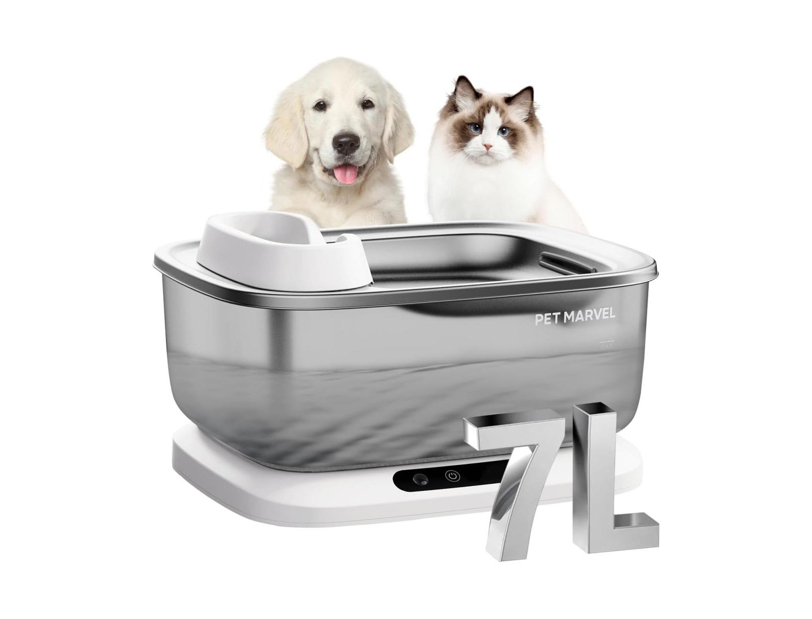 PETMARVEL Беспроводной фонтан для собак 7L/236oz