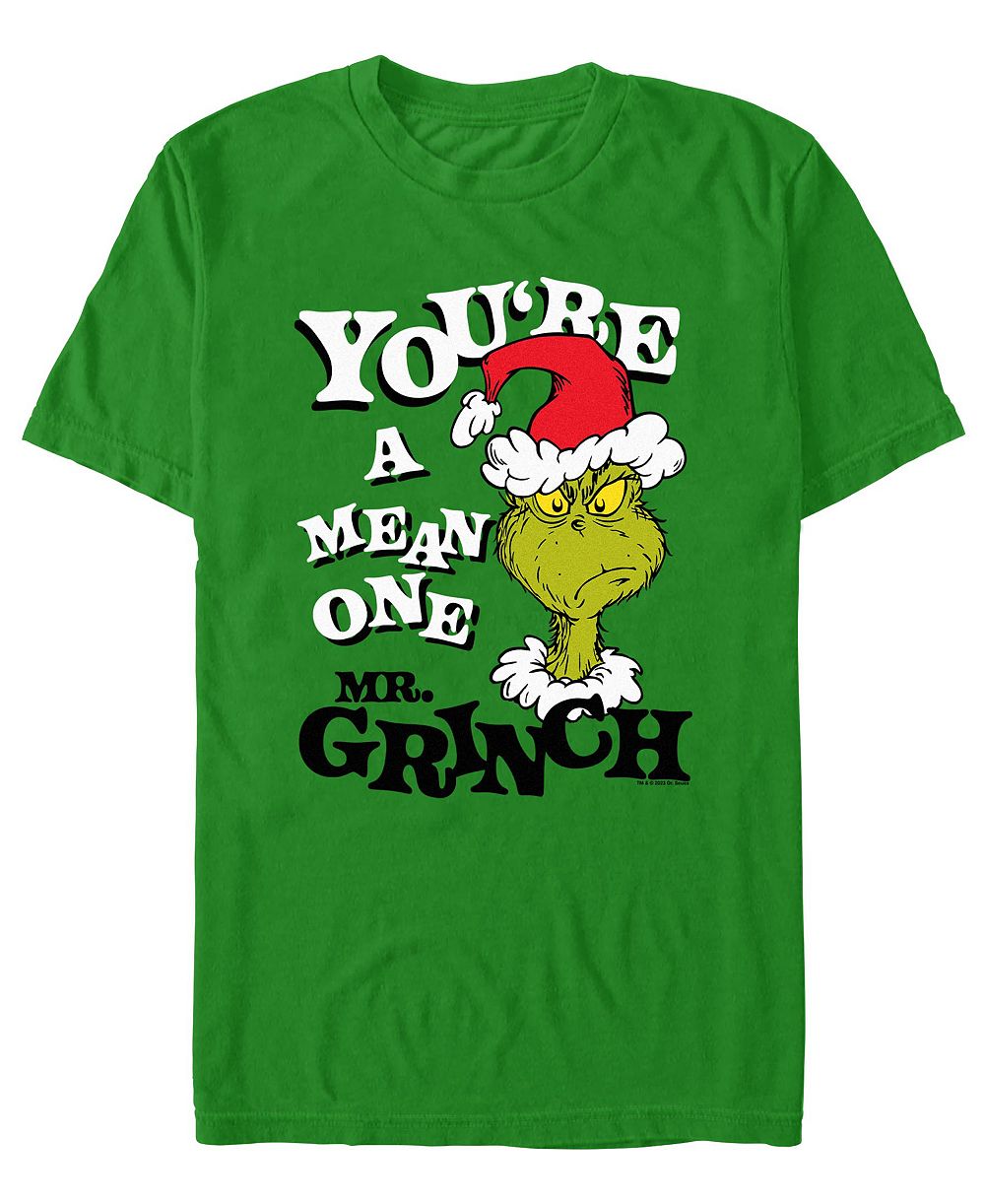Fifth Sun Men's You're a Mean One Mr. Grinch Graphic Crewneck T-Shirt