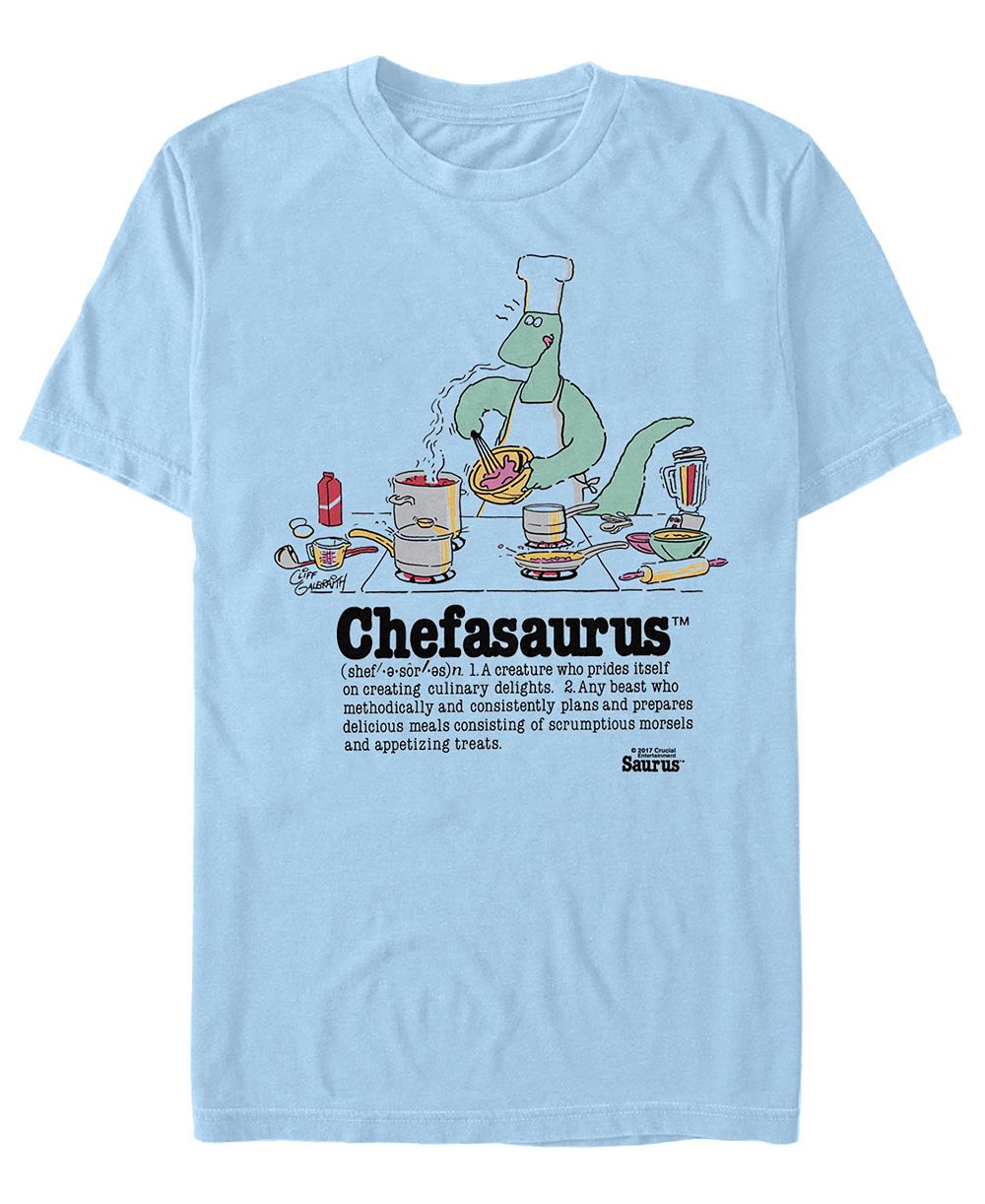 Fifth Sun Men's Chefasaurus Graphic Crewneck Cotton T-Shirt