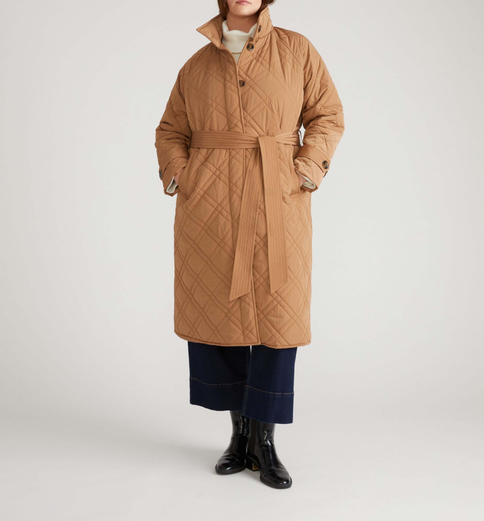 Universal Standard Plus Size Nehra стеганое пальто