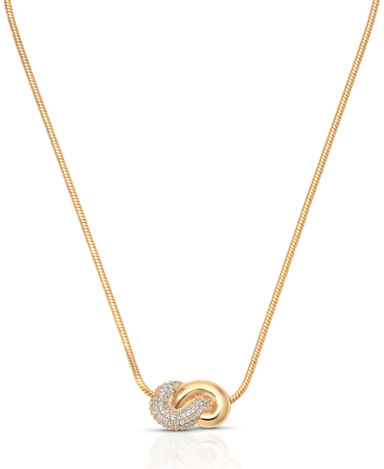 Колье ETTIKA Gold Plated Love Me Knot Necklace