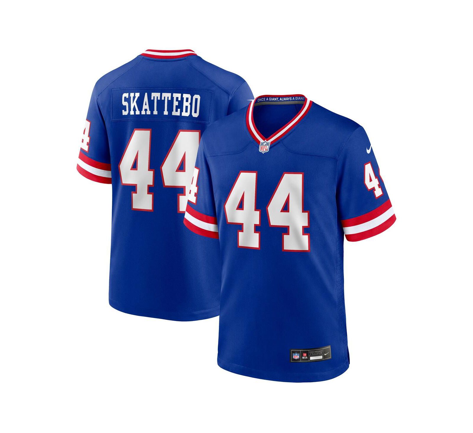 Мужская джерси Nike Cam Skattebo Royal New York Giants Alternate 2 Legacy Game