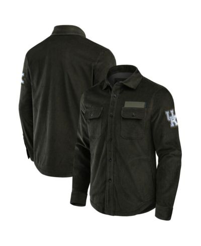 Мужская куртка Fanatics Olive Kentucky Wildcats Corduroy Full-Button