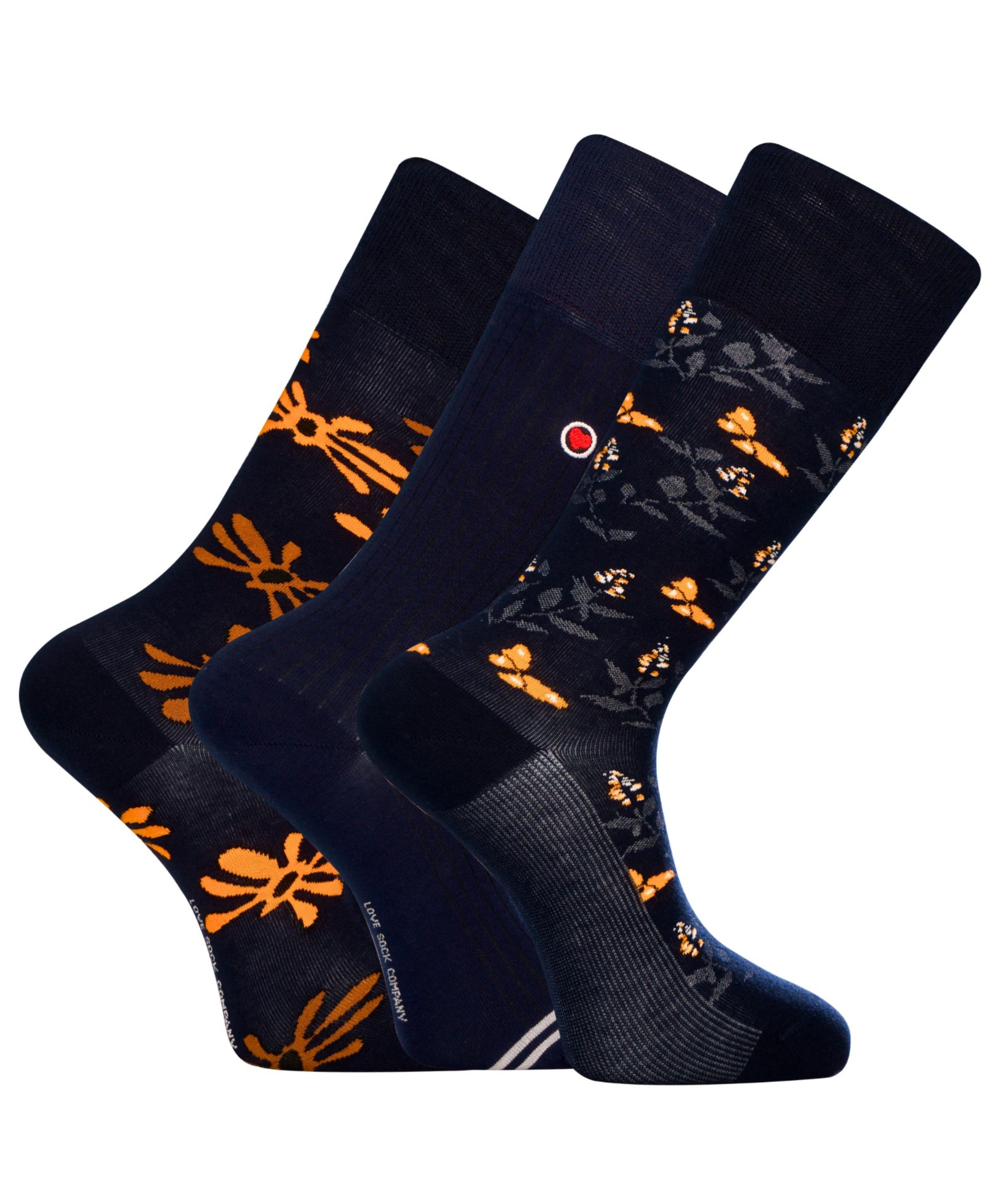 Love Sock Company Men's Tokyo Bundle Socks, 3-Pack