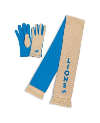 WEAR by Erin Andrews Женский набор шарф и перчатки Detroit Lions Tonal