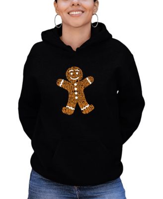 LA Pop Art женский свитшот с длинным рукавом с принтом слов Gingerbread