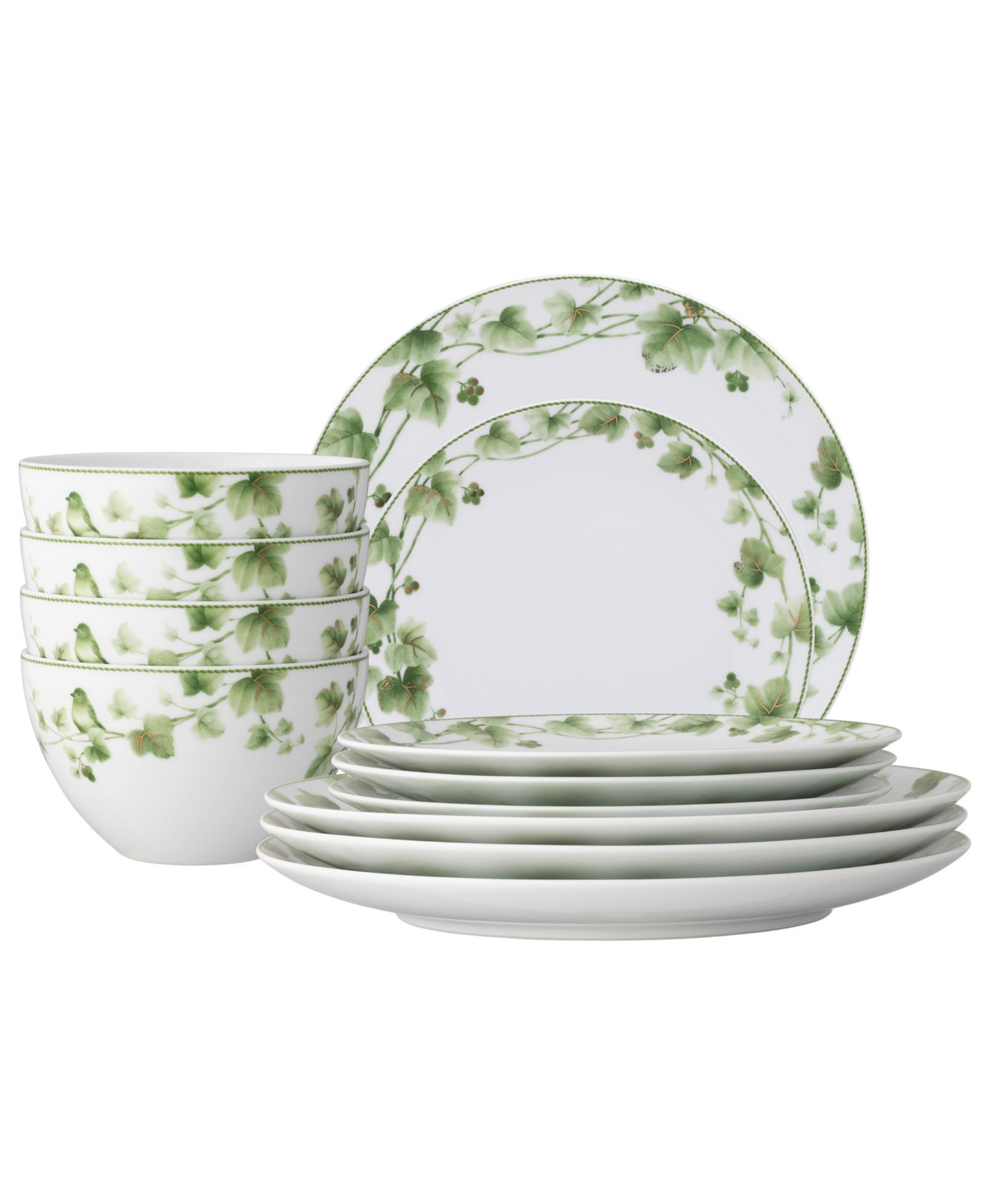 Noritake Ivy Whisper 12-Piece Dinnerware Set, Service For 4