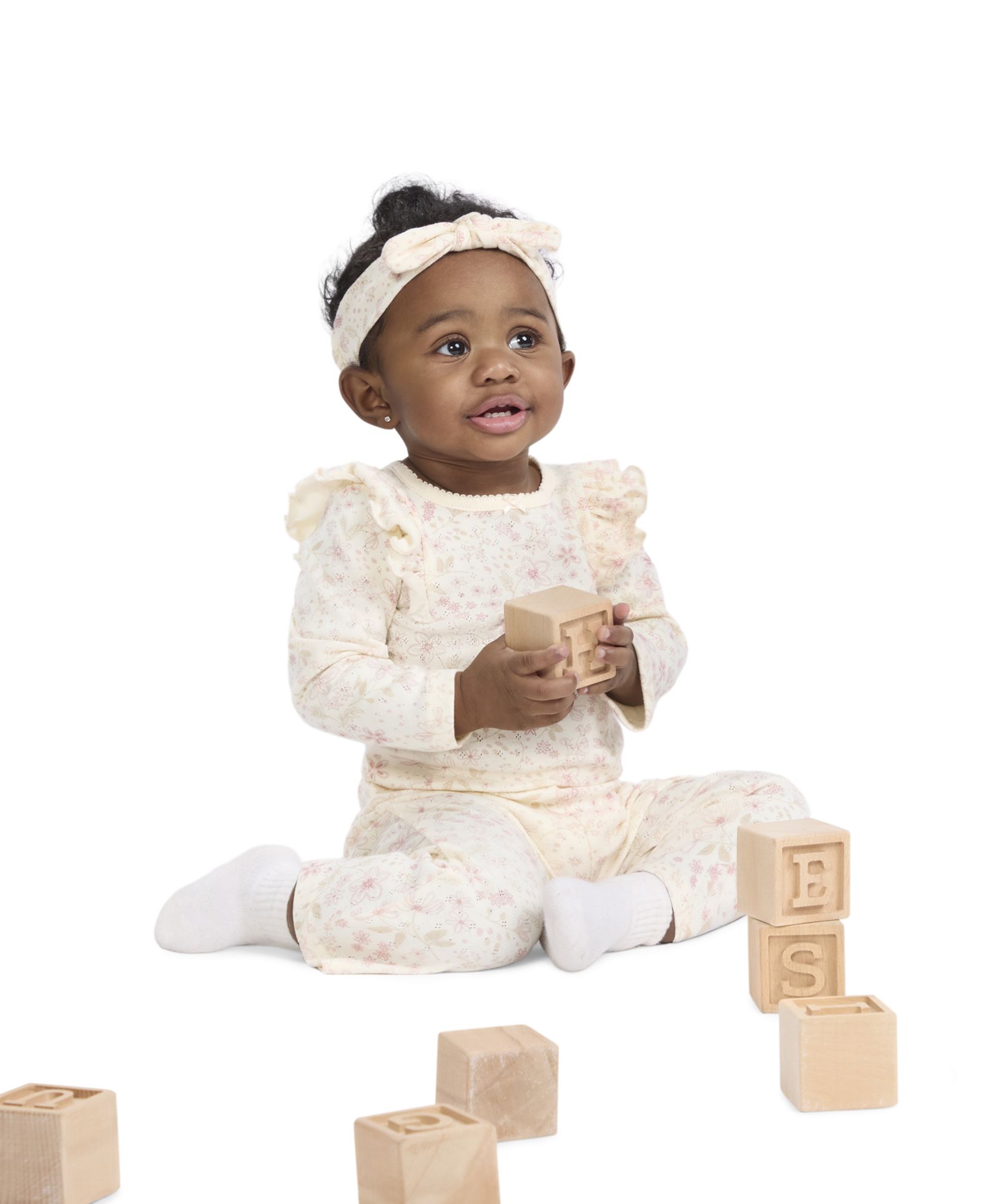 Комплект из боди, брюк и повязки на голову Huggies Babywear для девочек, 3-Piece Set