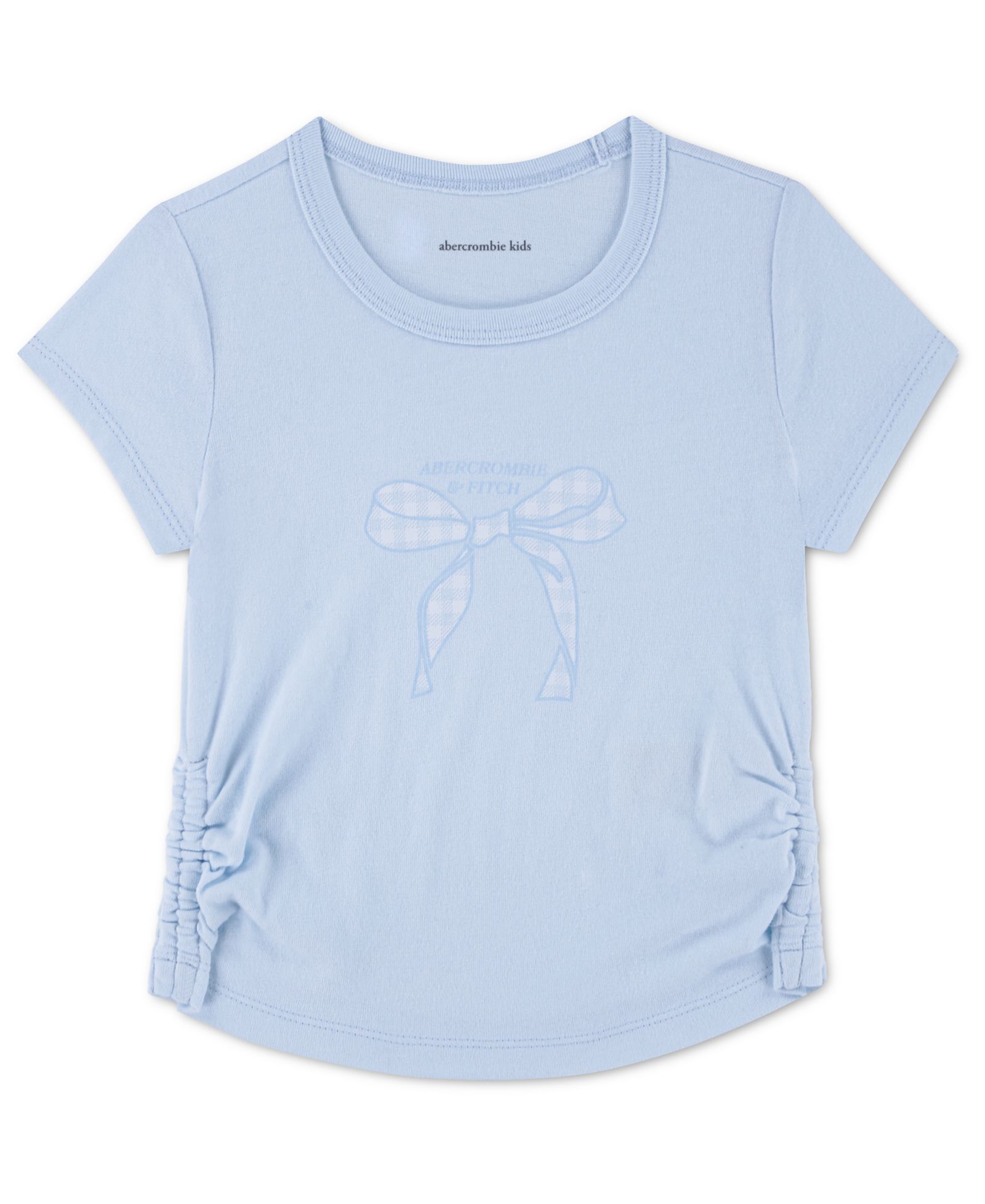 abercrombie kids Детская футболка в клетку с бантом