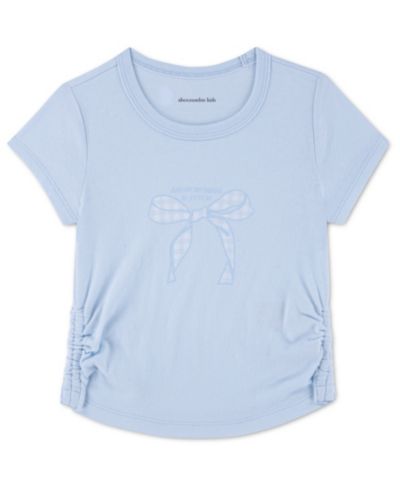 abercrombie kids Toddler Girls' 2T-5T Gingham Bow Classic Short-Sleeve T-shirt