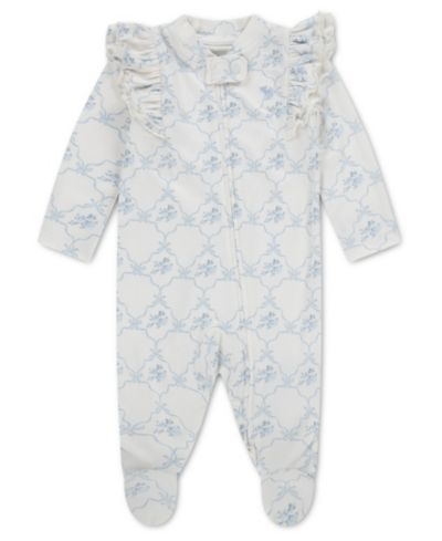 abercrombie kids Baby Girls' Ruffle Long-Sleeve Footed Coverall