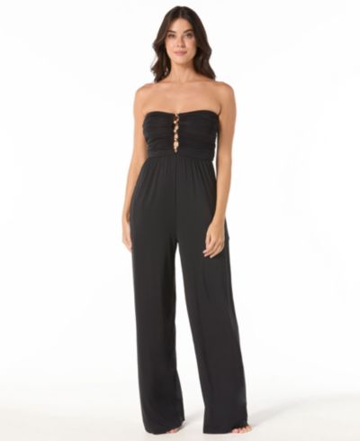 Женский комбинезон Carmen Marc Valvo Beaded Detail Cover-Up