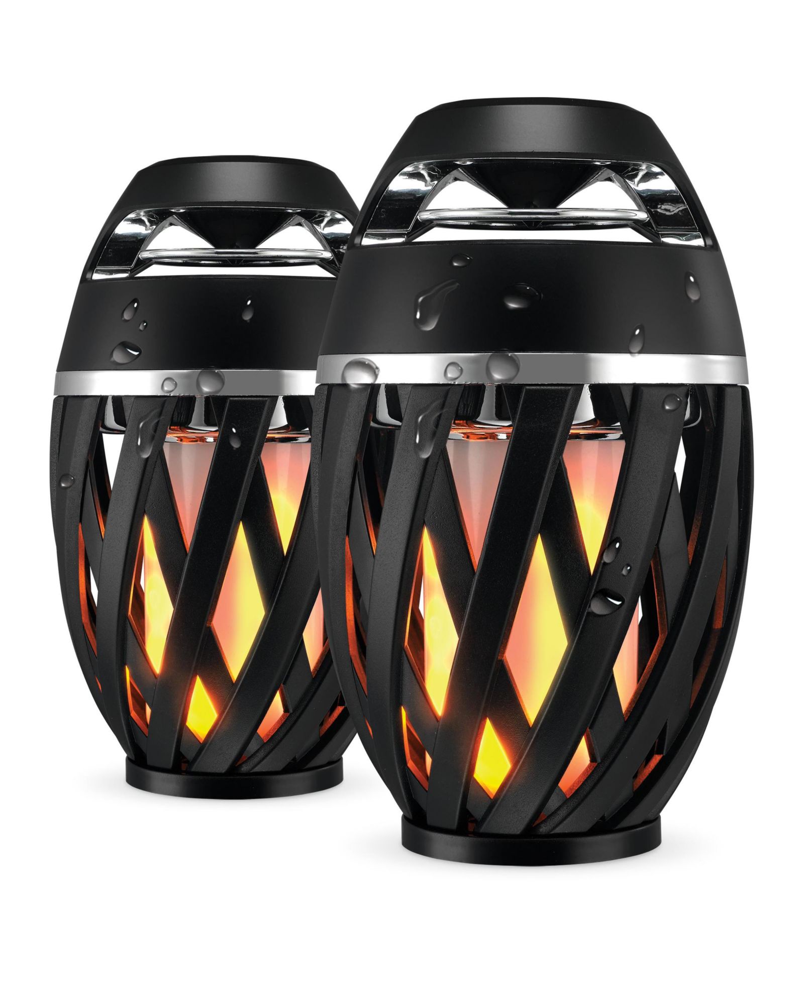 iLive Tiki Ultra Water-Resistant LED Flame Bluetooth Speaker