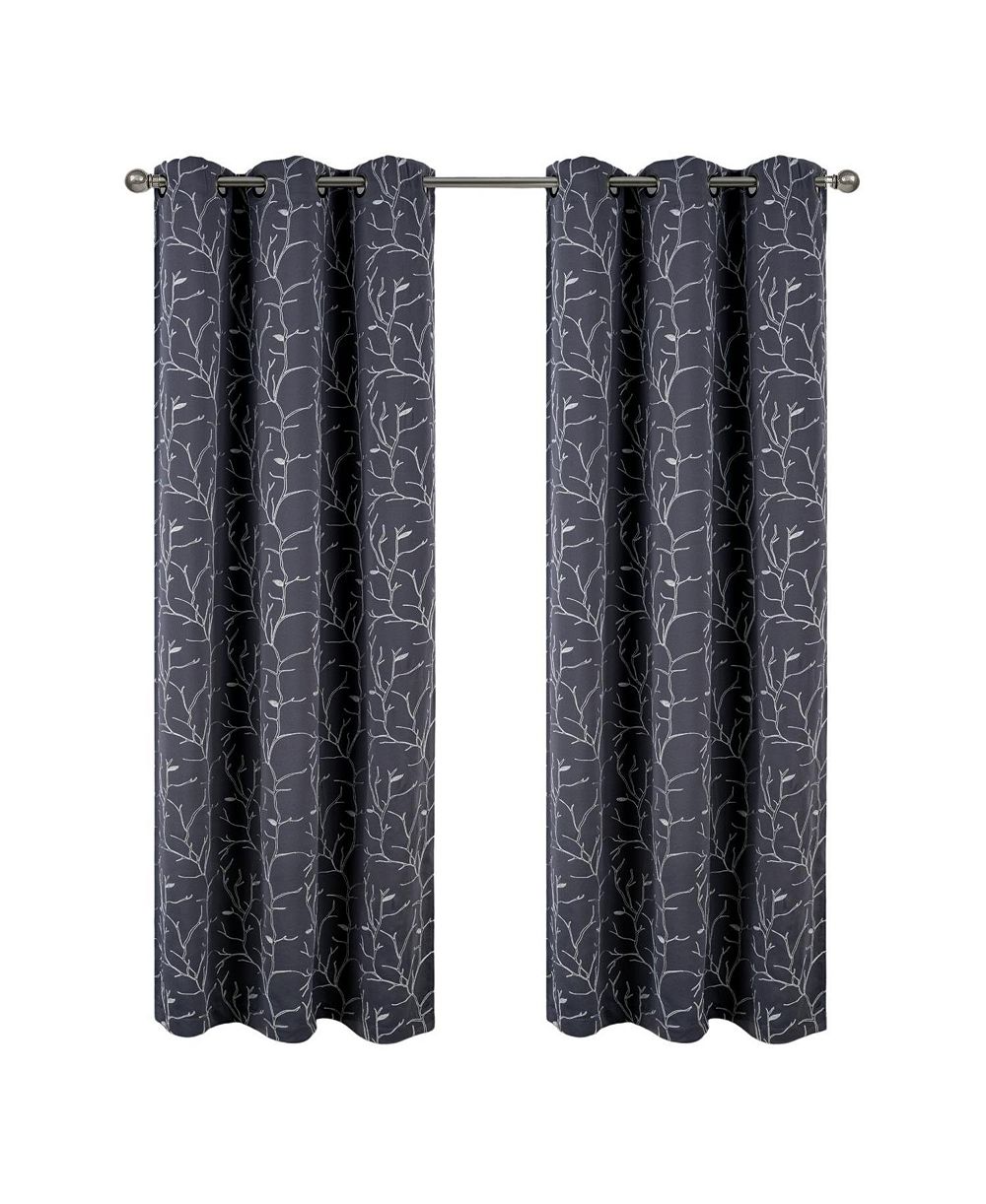 Декоративная штора RT Designer Collection Luciana с вышивкой, 54" x 84