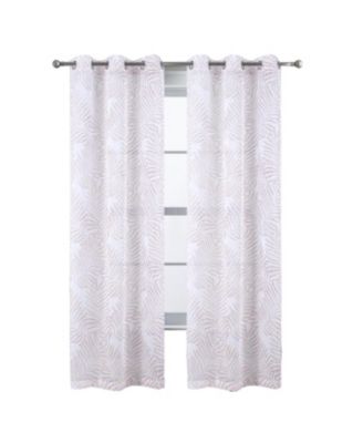 Занавеска RT Designers Collection Faye Grommet Metallic Sheer Printed Doily 54" x