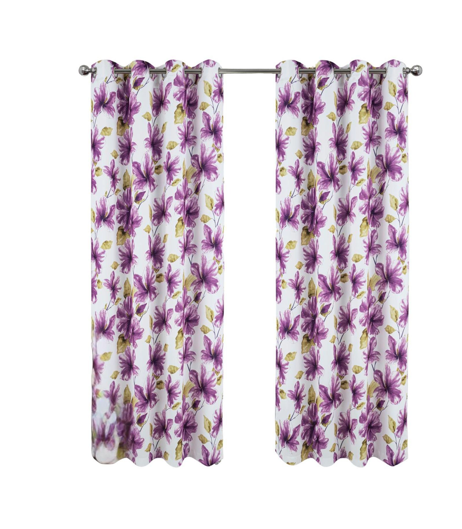 RT Designer Collection April Printed Blackout Luxurious Decorative Grommet Curtain Panel 54" x 84