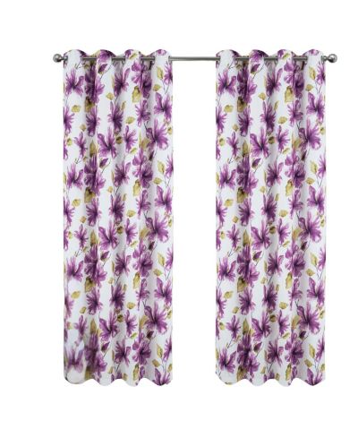 RT Designer Collection April Printed Blackout Luxurious Decorative Grommet Curtain Panel 54" x 84