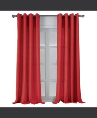 RT Designers Collection декоративная портьера Cole Textured Grommet Red