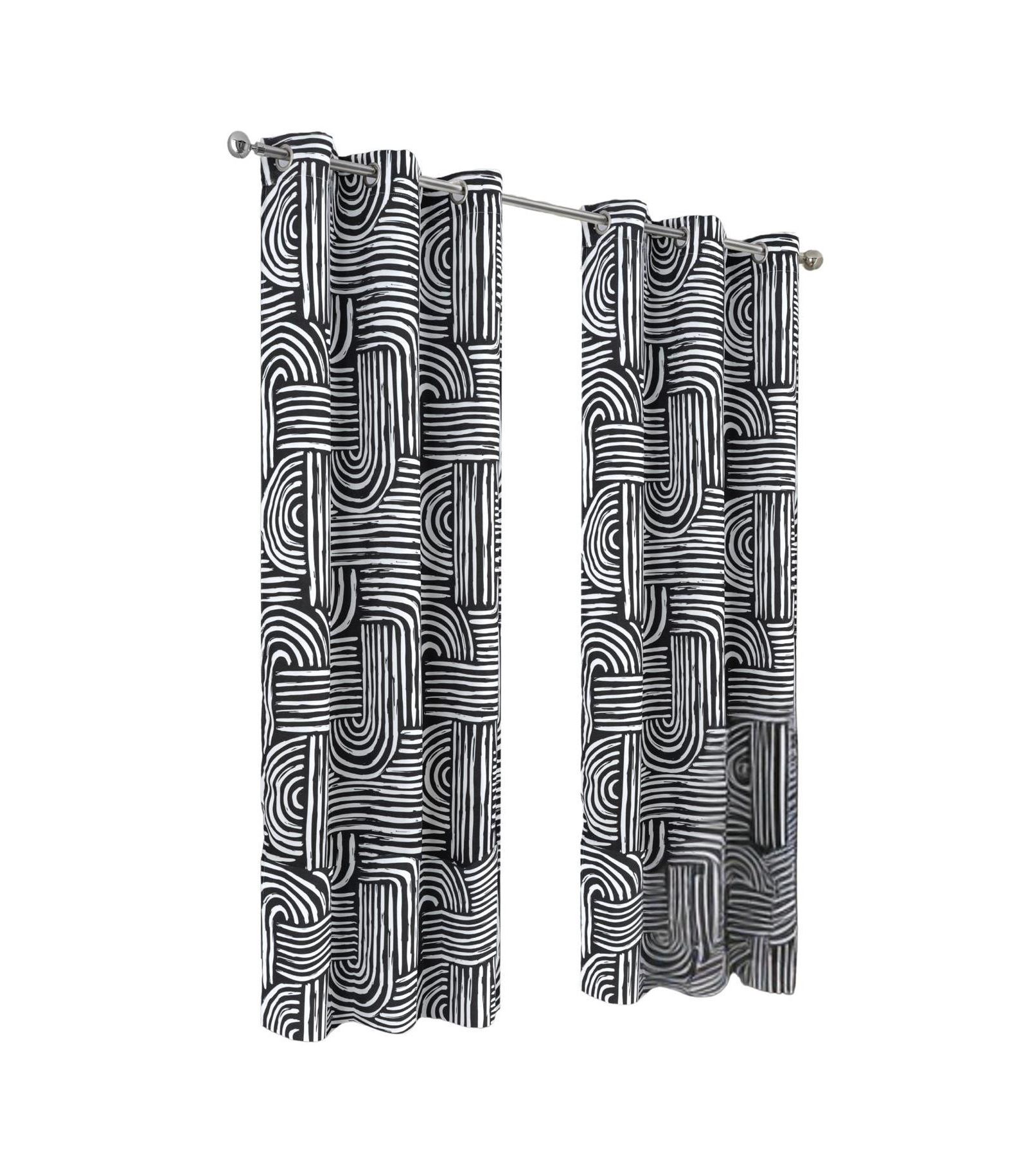 Декоративная портьера RT Designer Collection Ashton Printed Blackout Luxurious Decorative Grommet Curtain Panel