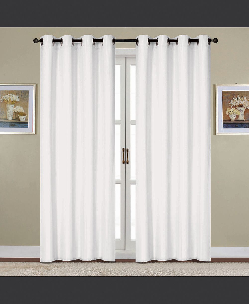 Штора RT Designers Collection Kennedy Room Darkening Grommet, белая