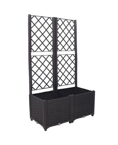 Садовая шпалера Streamdale Furniture из полиротанга с выдвижными горшками
