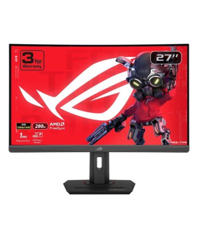 ASUS ROG Strix XG27WCMS 27" 16:9 WQHD 280Hz Curved Fast VA LCD HDR Gaming Monitor
