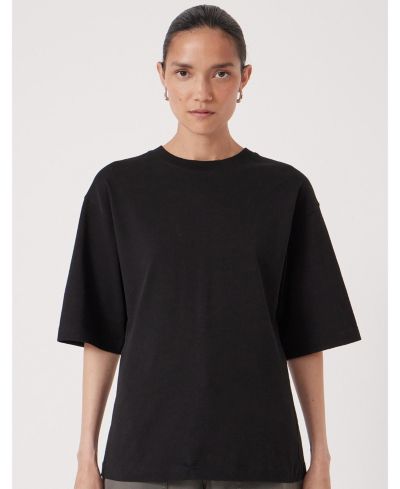 Hush Women's Zip Detail Short Sleeve T-Shirt
