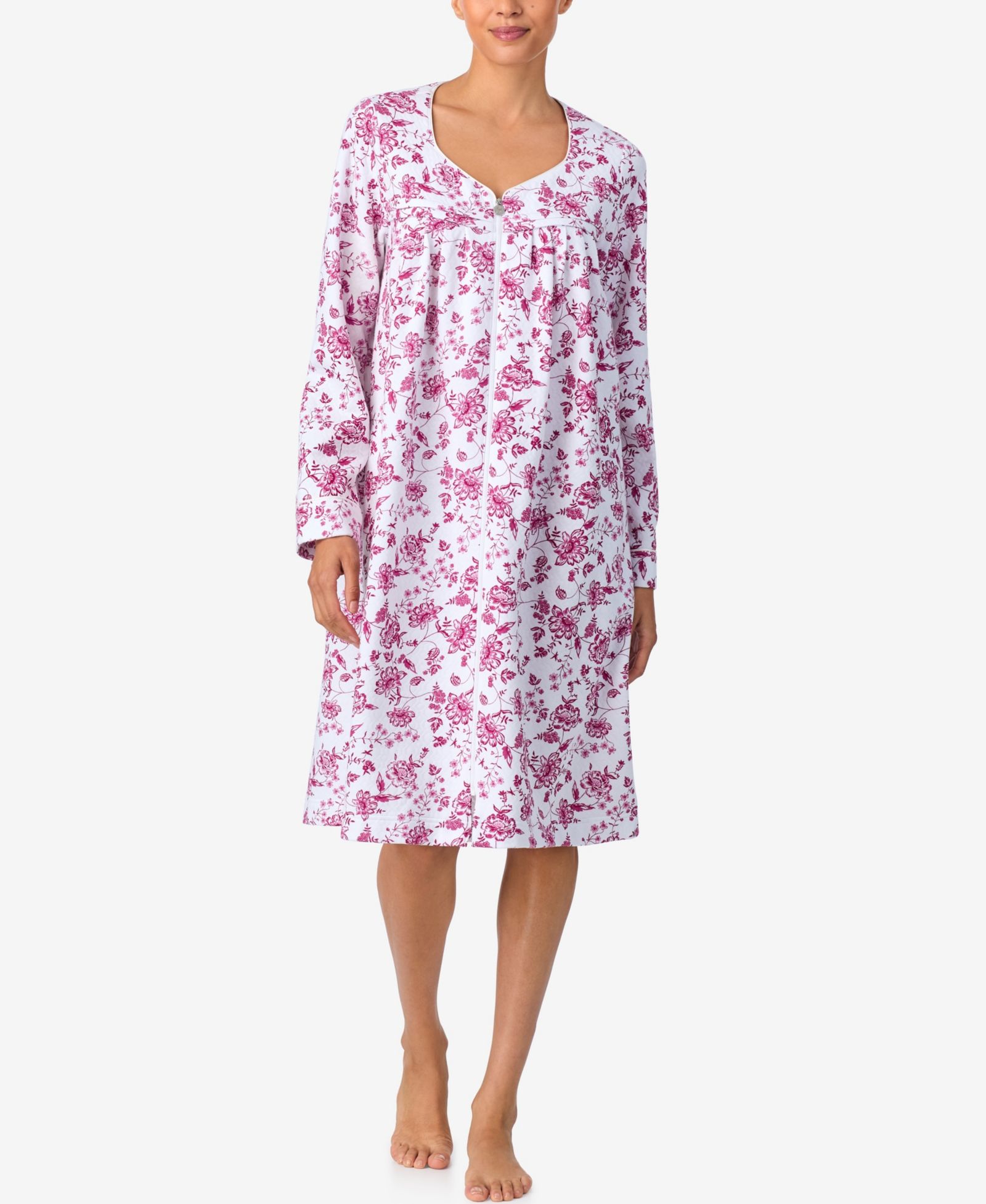 Aria Women's Long-Sleeve Quilt Hexagon Duster Robe