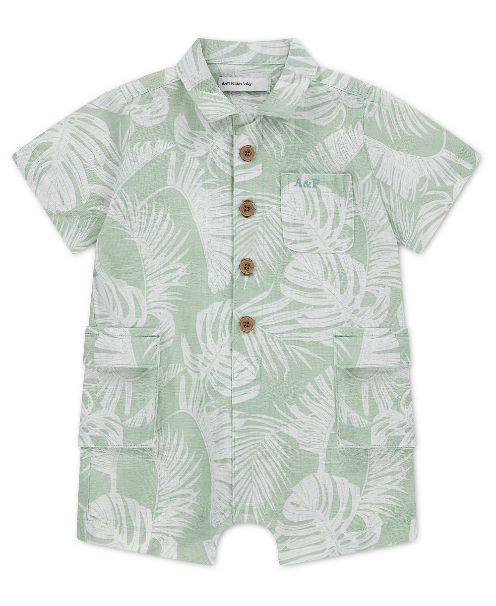 abercrombie kids Детский комбинезон Cargo Romper, короткий рукав