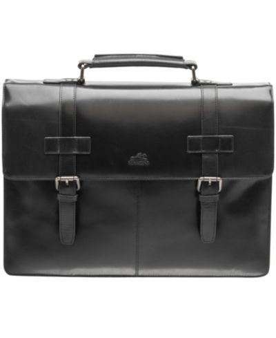 Mancini Men's Double Compartment Laptop Briefcase