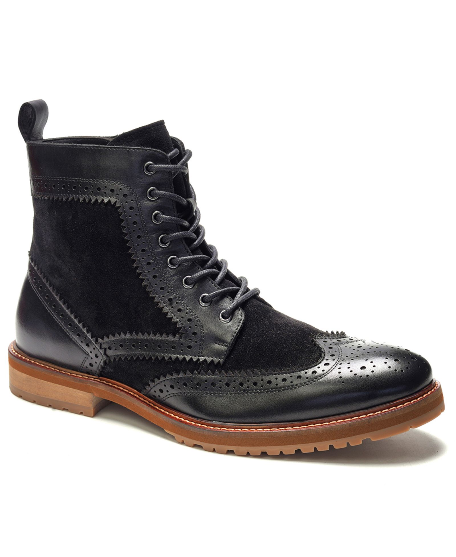 A. Veer Men's Langston Wingtip Lace-Up Boots