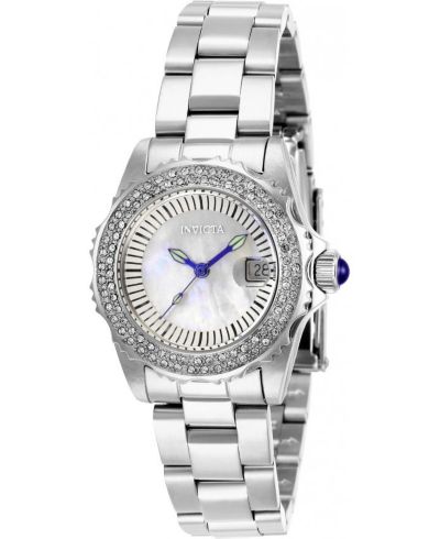 Invicta Женские часы 28442 Angel Quartz 3 Hand, белый циферблат