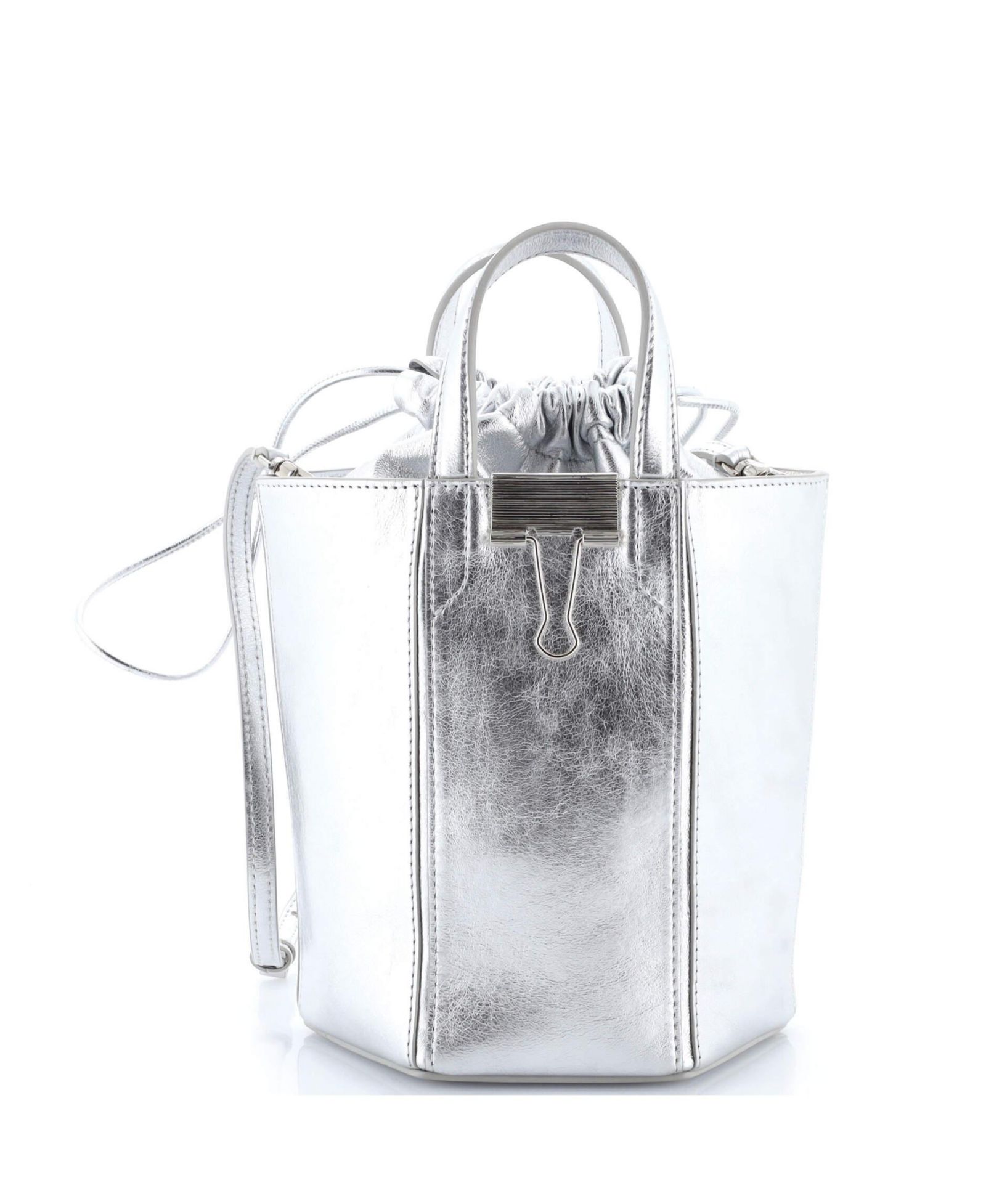 Pre-Owned Off White Vintage Allen Bucket Bag Leather