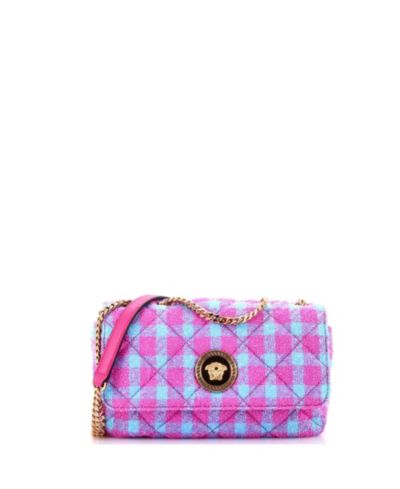 Сумка Versace Mini Medusa Icon Chain Flap Quilted Tweed Pre-Owned
