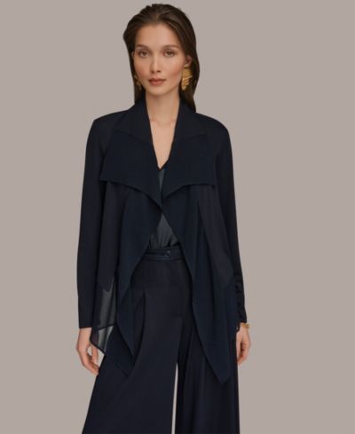 Donna Karan New York Женский жакет с рюшем спереди