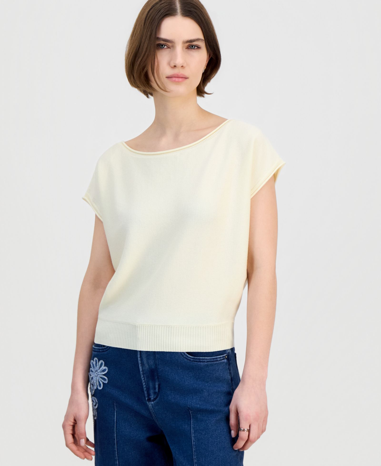 Детский джемпер Ultra Flirt Boat-Neck Cap-Sleeve