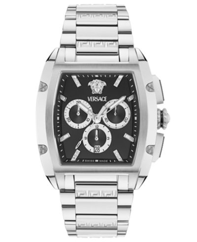 Versace Мужские часы Dominus Silver Stainless Steel, 42X50mm