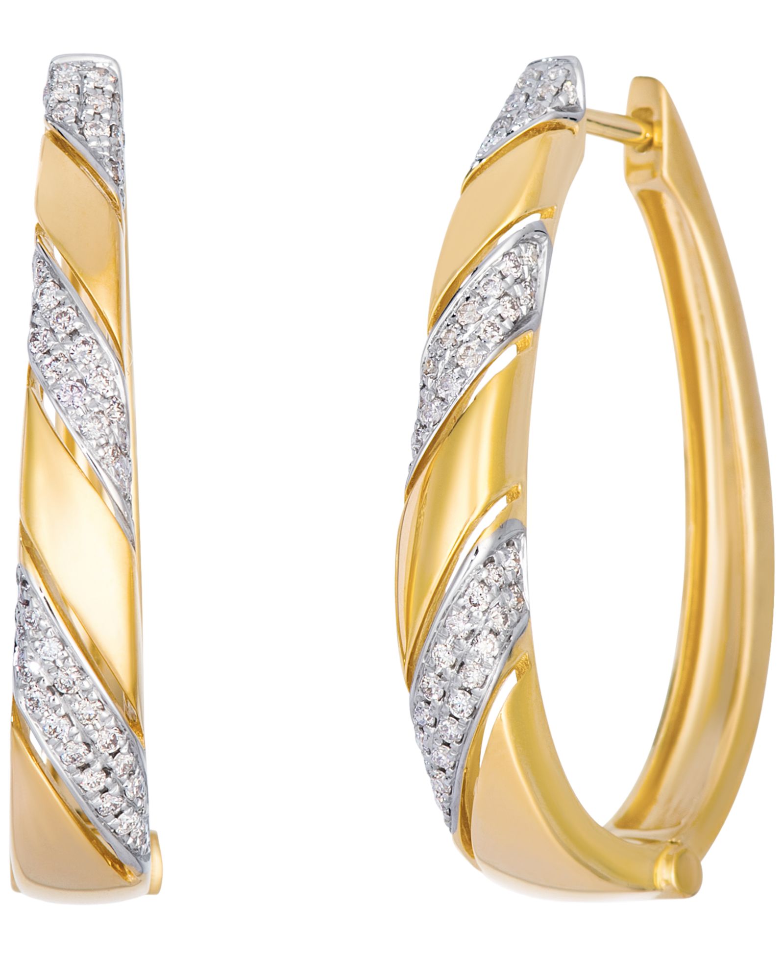Серьги-кольца Le Vian Vanilla Diamond в 14k Honey Gold (0.36 ct. t.w.)
