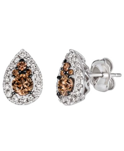 Серьги Le Vian Nude & Chocolate Diamond в золоте 14k