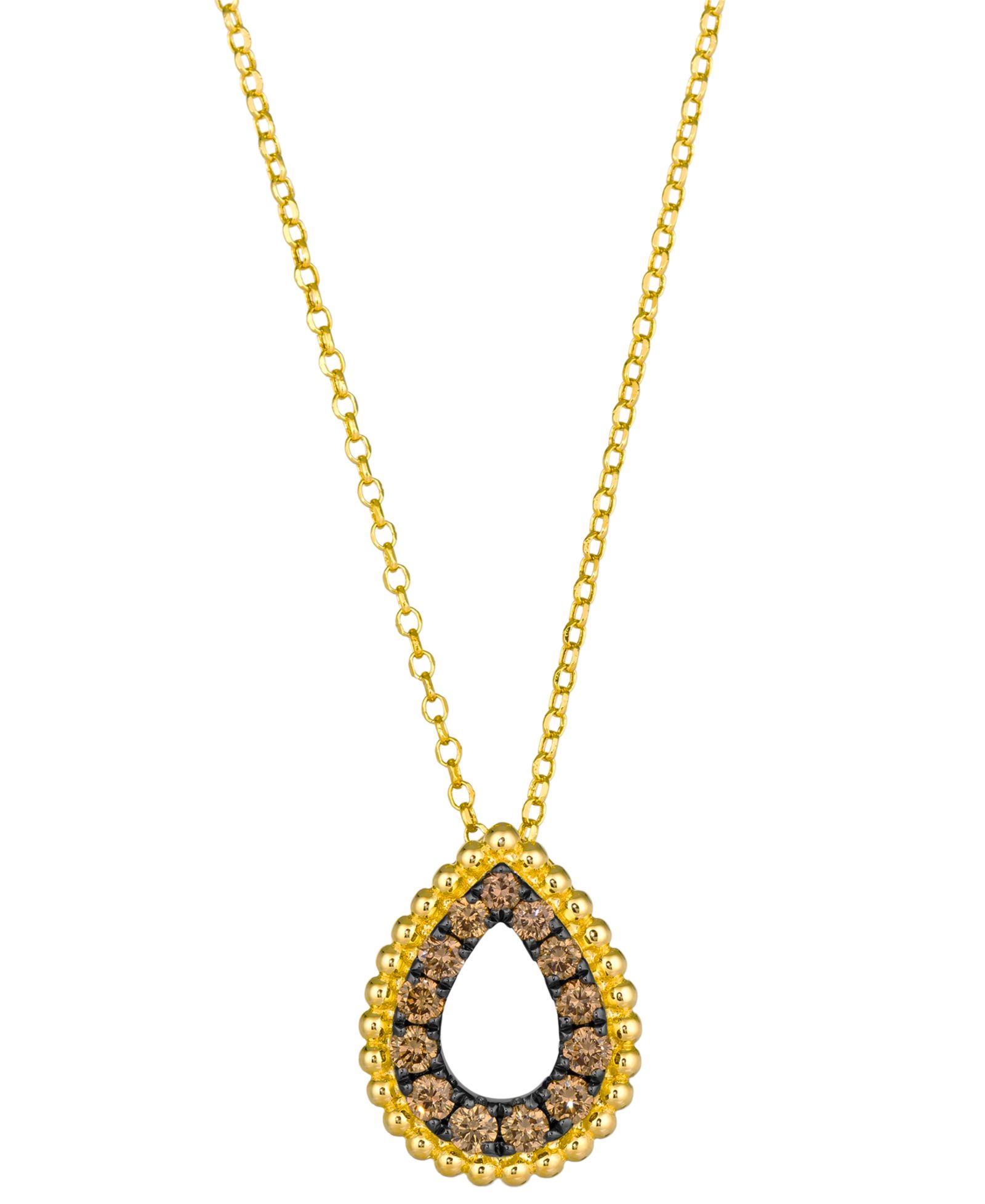 Le Vian колье с подвеской из шоколадного бриллианта (0.75 ct. t.w.) в 14k золоте Honey Gold