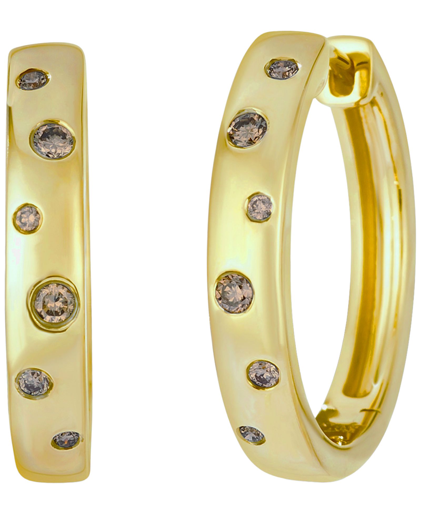 Серьги Le Vian Chocolate Diamond Hoop 14k Honey Gold