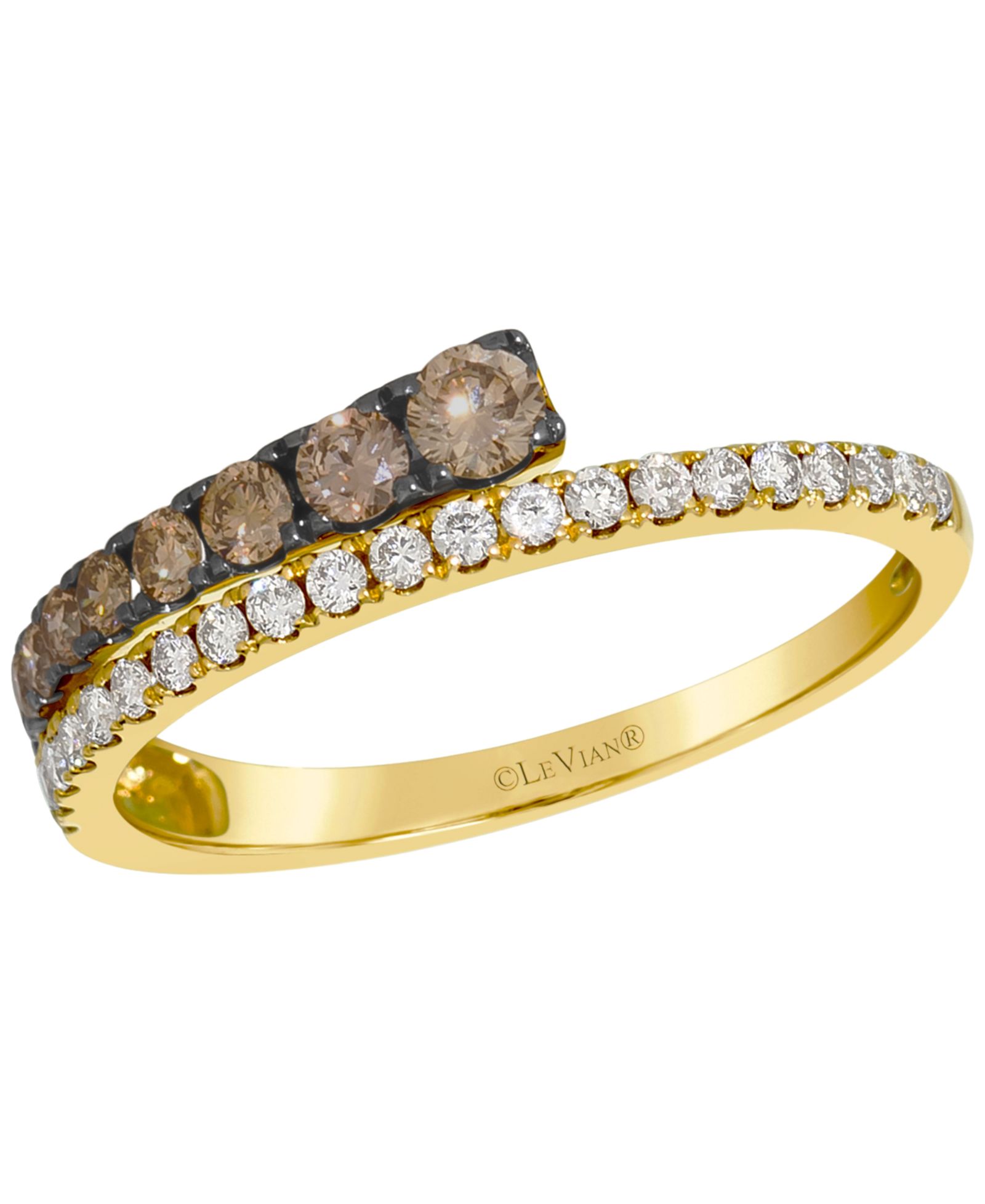 Le Vian Chocolate Diamond (0.19 ct. t.w.) & Nude Diamond (0.30 ct. t.w.) Ring in 14k Honey Gold