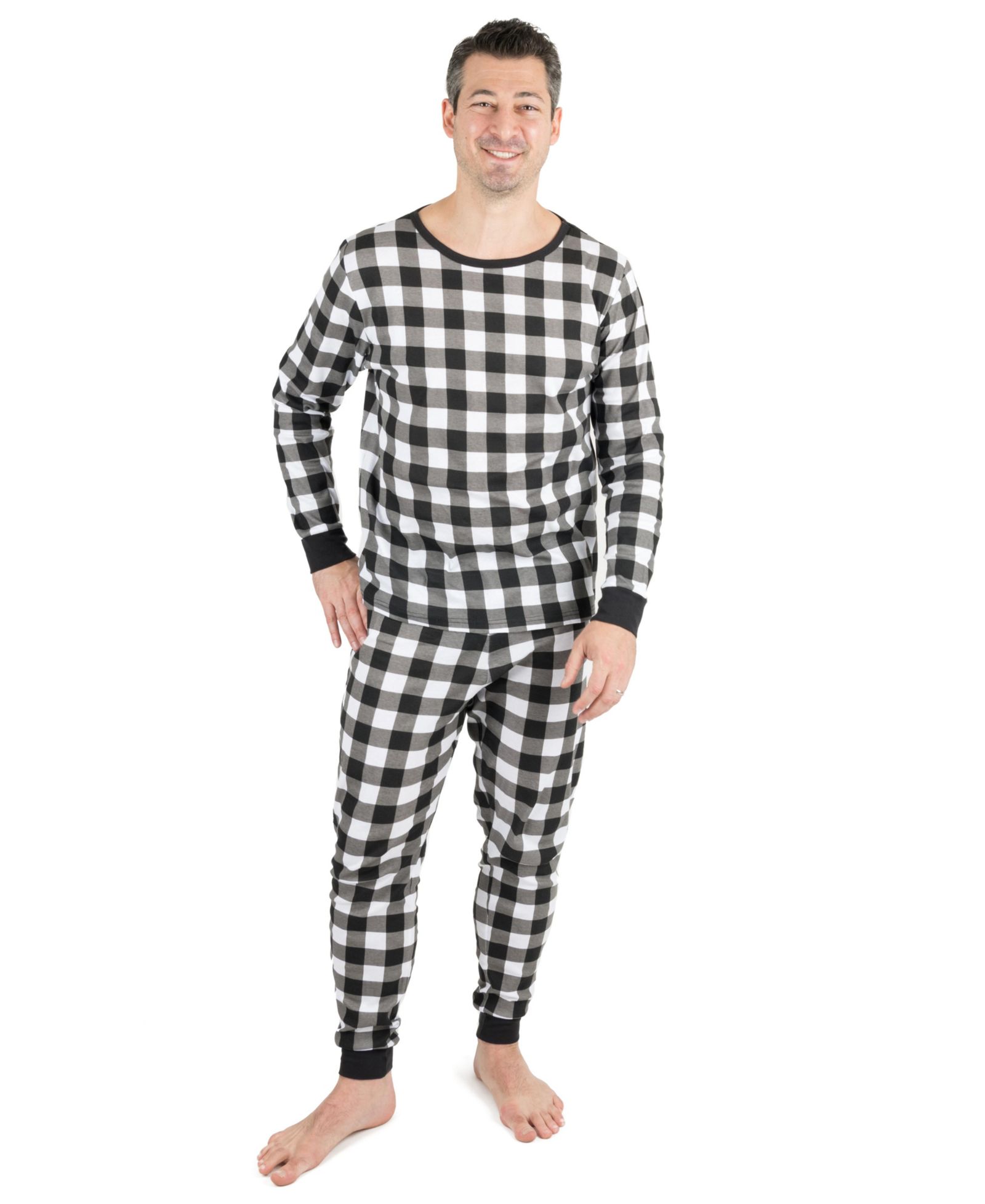 Мужская пижама Leveret Two Piece Cotton Plaid Holiday