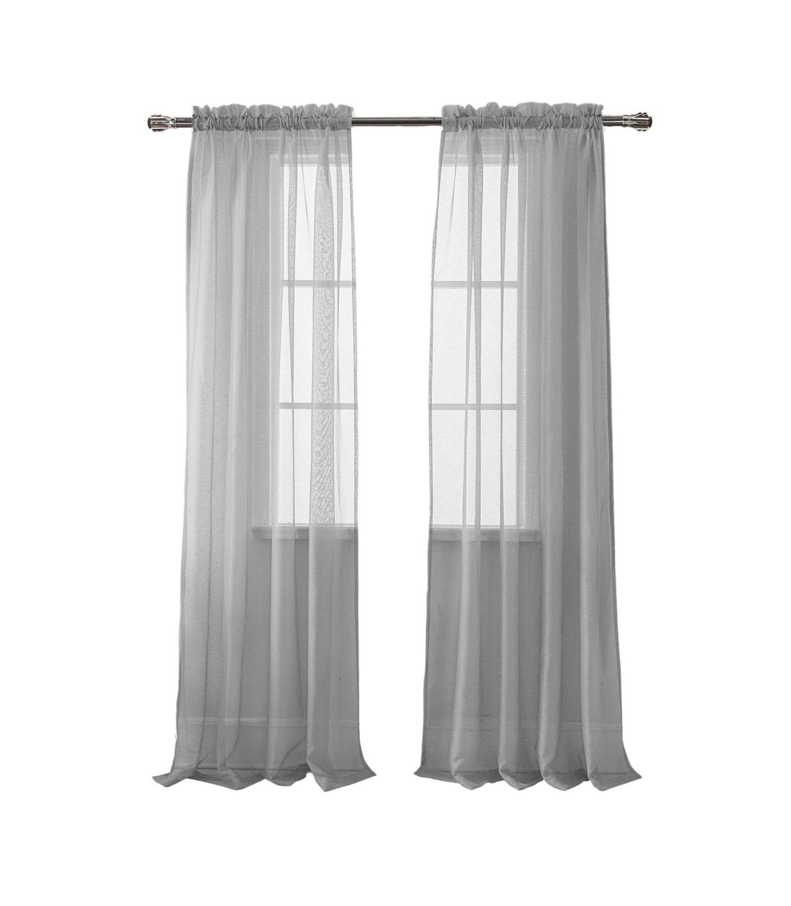 Штора RT Designer Collection Celine Sheer Luxurious Modern Design 54" x 84"